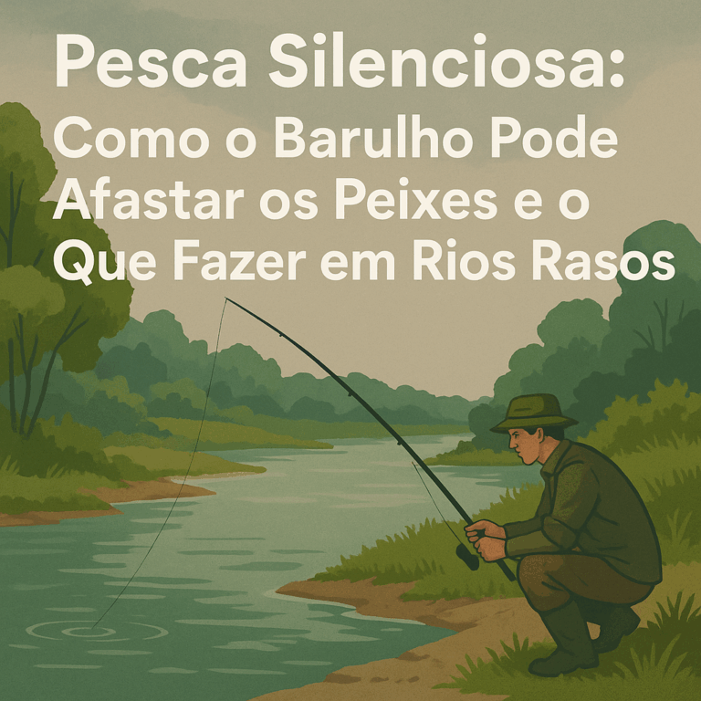 Pesca Silenciosa: Como o Barulho Pode Afastar os Peixes e o Que Fazer em Rios Rasos